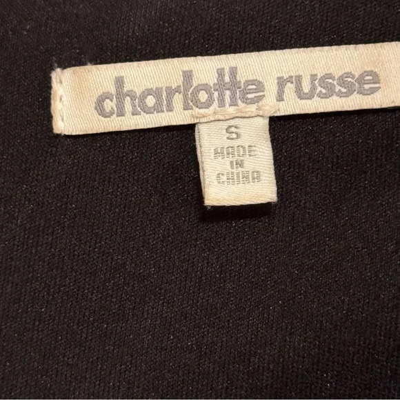 CHARLOTTE RUSSE Dark Green Sequin Long Sleeve Deep V Dress Ruching Size Small - Picture 5 of 7